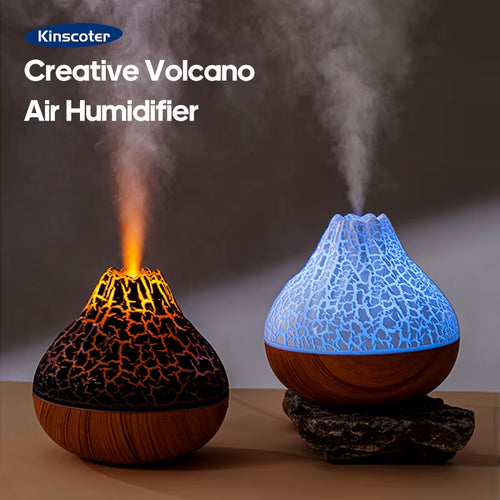 Creative Volcano Air Humidifier Desktop Electric USB Humidificadore Water Mist Diffuser Purifier Air Freshener